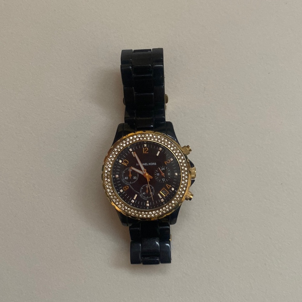 Michael kors watch gold and black